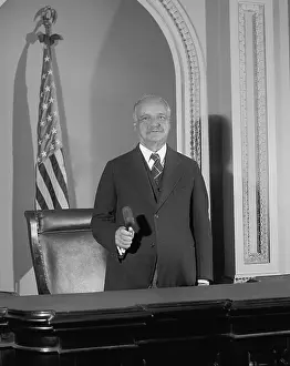 Gavel: Vice President Charles Curtis presiding over the