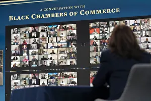 Bstp: Vice President Kamala Harris attends a virtual