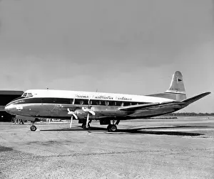 The Hugh W. Cowin Aviation Collection: Vickers 720 Viscount (forward view, on the ground) of T