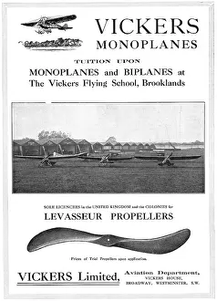 Levasseur: Vickers Aeroplanes & Flying School 1913