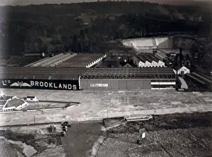 Brooklands: The Vickers factory at Brooklands about 1936