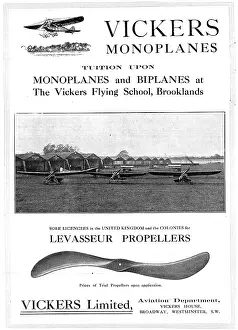 Monoplanes: Vickers Monoplanes, Biplanes & Brooklands Flying School