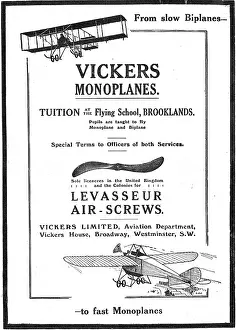 Levasseur: Vickers Monoplanes & Levasseur Air-Screws