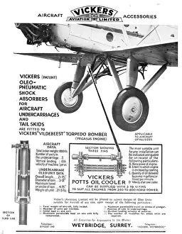 Struts: Vickers Undercarriages - Oleo Pneumatic Struts & Tail Skids