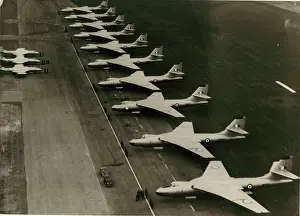 Ten Vickers Valiant B1s of No 138 Squadron