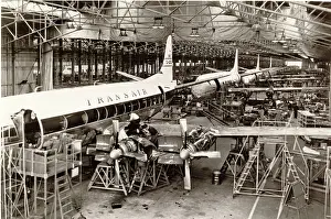 Weybridge: Vickers Viscount 800 production at Weybridge