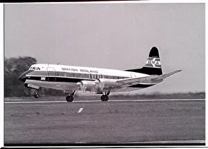 Positive: Vickers Viscount postcard printing production positive numbe