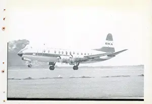 21302: Vickers Viscount postcard printing production reference numb