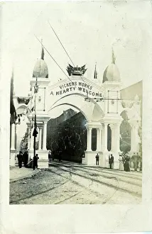 Welcoming: Vicker's Works Arch, Sheffield, England