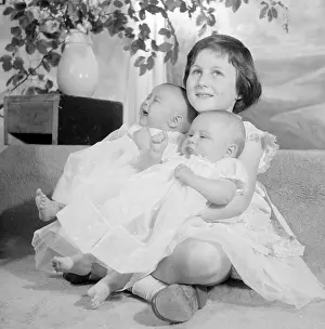 Betts: Vicky Betts with her twin siblings