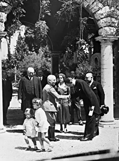 Helene: Victor Emmanuel III. visits the German Academy in Rome, 1931