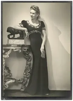 Sequinned: VICTOR STIEBEL/GOWN
