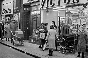 Shoppers: Victor Value supermarket, London