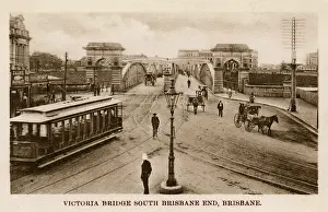 Lampost: Victoria Bridge, South Brisbane End, Brisbane, Australia
