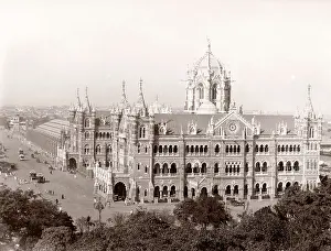 Terminus: Victoria terminus, train station, Bombay, Mumbai, India
