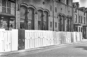 Boarded: Victorian building awaiting demolition