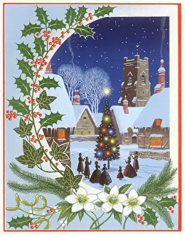Asta: Victorian carol singers round Christmas tree