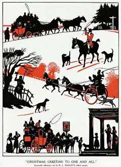 Silhouettes: Victorian Christmas time by H. L. Oakley