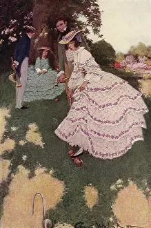 Croquet: Victorian Couples Playing Croquet