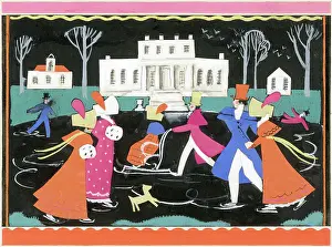 Wickham: Victorian ice skating scene