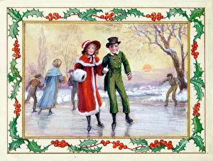 Forestier: Victorian Ice Skating Scene