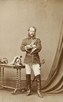 Carabiniers: Victorian man in military uniform