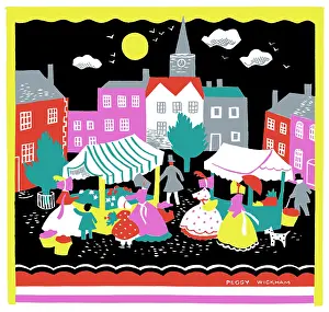 Wickham: Victorian Market scene