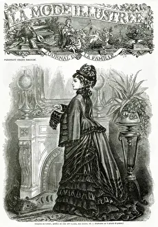 Polonaise: Victorian mourning dress 1875