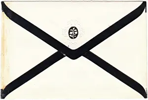 Embossing: Victorian mourning envelope