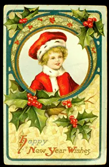 Ermine: Victorian New Year card