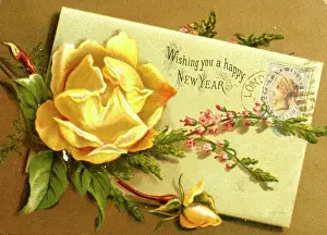 Envelope: Victorian New Year card