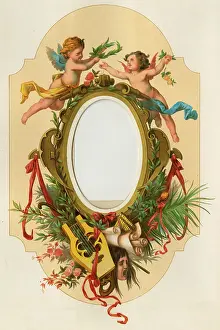 Ribbons: Victorian Photo Album - oval frame