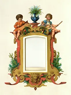 Cherubs: Victorian Photo Album - rectangular frame