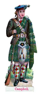 Kilt: Victorian scrap, Campbell clan of Scotland