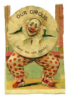 Hoop: Victorian Scrap - Circus Clown