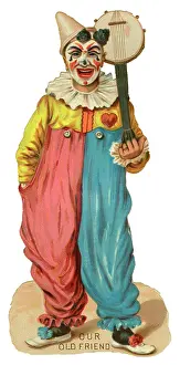 Ruff: Victorian Scrap - Clown with Banjo