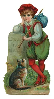 Milestone: Victorian Scrap - Dick Whittington and Cat