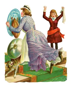 Cooked: Victorian scrap - dropping the Christmas turkey