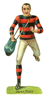 Jumper: Victorian scrap - man on paperchase