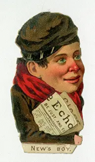 Newspapers: Victorian Scrap -- News Boy