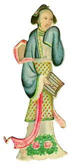 Sleeve: Victorian Scrap, oriental woman
