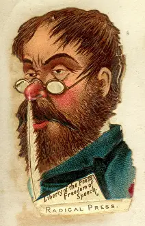 Radical: Victorian Scrap - Political Types - Liberty of the Press