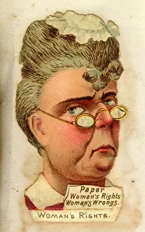 Womans: Victorian Scrap - Political Types - Woman's Rights