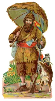 Scrap: Victorian scrap - Robinson Crusoe