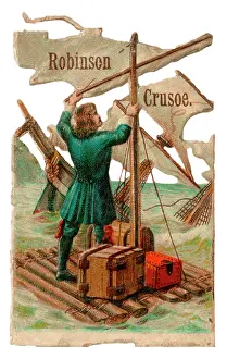 Shipwreck: Victorian scrap, Robinson Crusoe on a raft