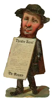 Scrap: Victorian Scrap, sandwich board man
