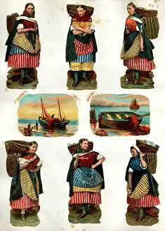Wickerwork: Victorian Scrap, Scottish Fishwives series