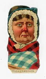 Washerwoman: Victorian Scrap -- Washerwoman