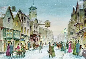 Cooke: Victorian Street Scene in the Snow