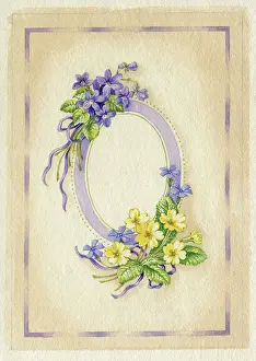 Victorian Style: Victorian Style Lilac Oval ? with violets
